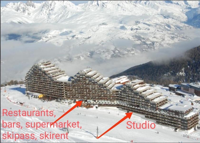 Studio Cosy 2100M Pied Des Pistes-Direct To Ski Slopes-Ski In Ski Out-La Plagne Aime 2000 Dış mekan fotoğraf